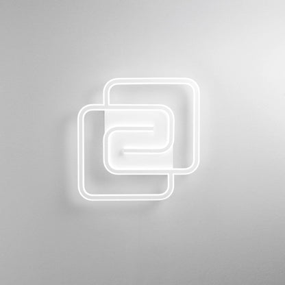 Plafoniera LED metalowa biała z dyfuzorem silikonowym, dostępna w dwóch kształtach, 40W 5800LM CCT CAYMAN
