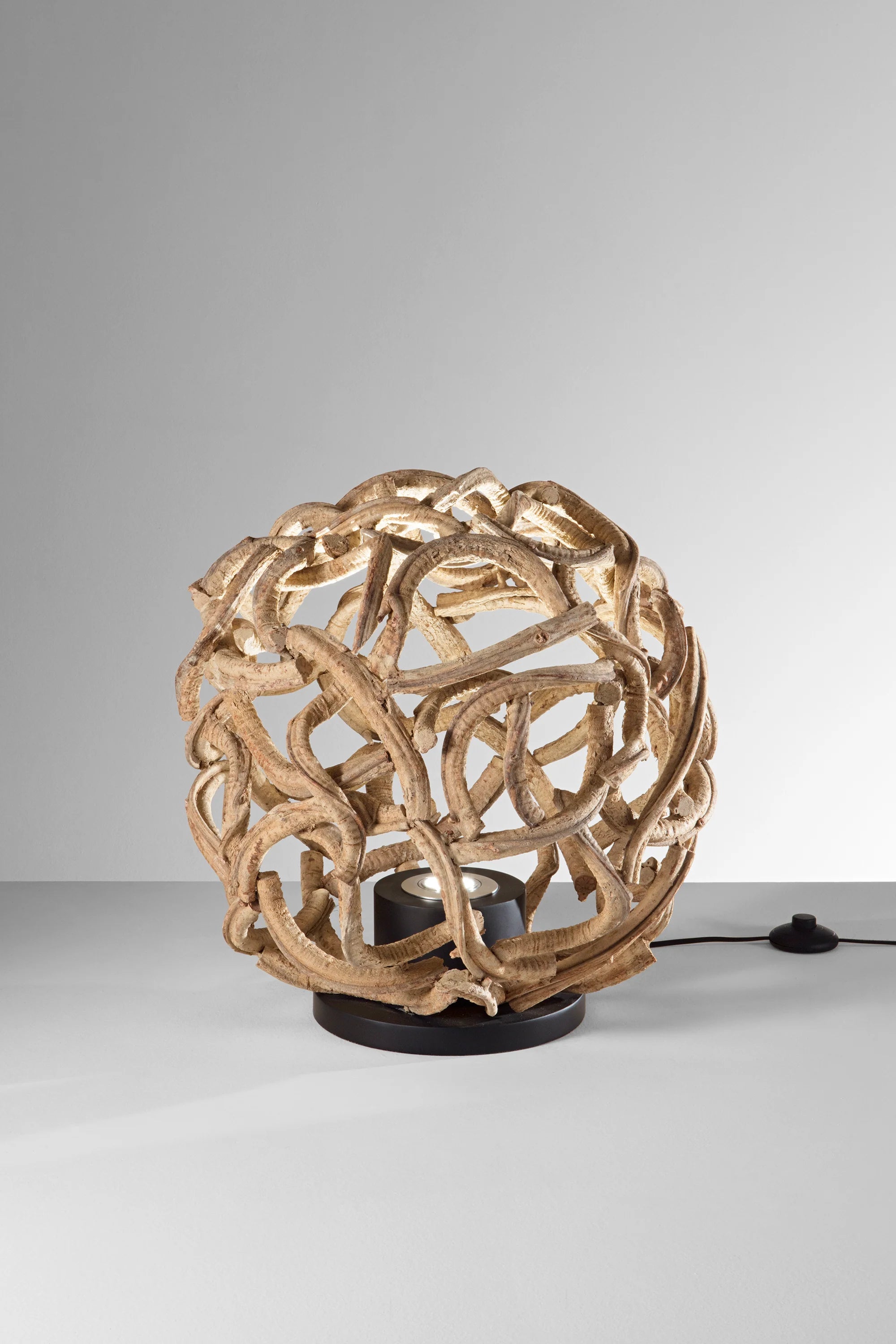 Lume in legno intrecciato 1XGU10 LED incl. orientabile EPIGEA