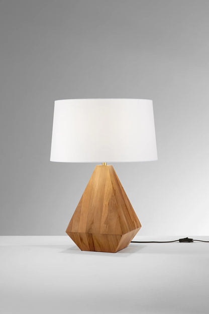 Lampa wisząca z naturalnego drewna o geometrycznym kształcie XE27 (żarówka nie jest dołączona). MUNARI