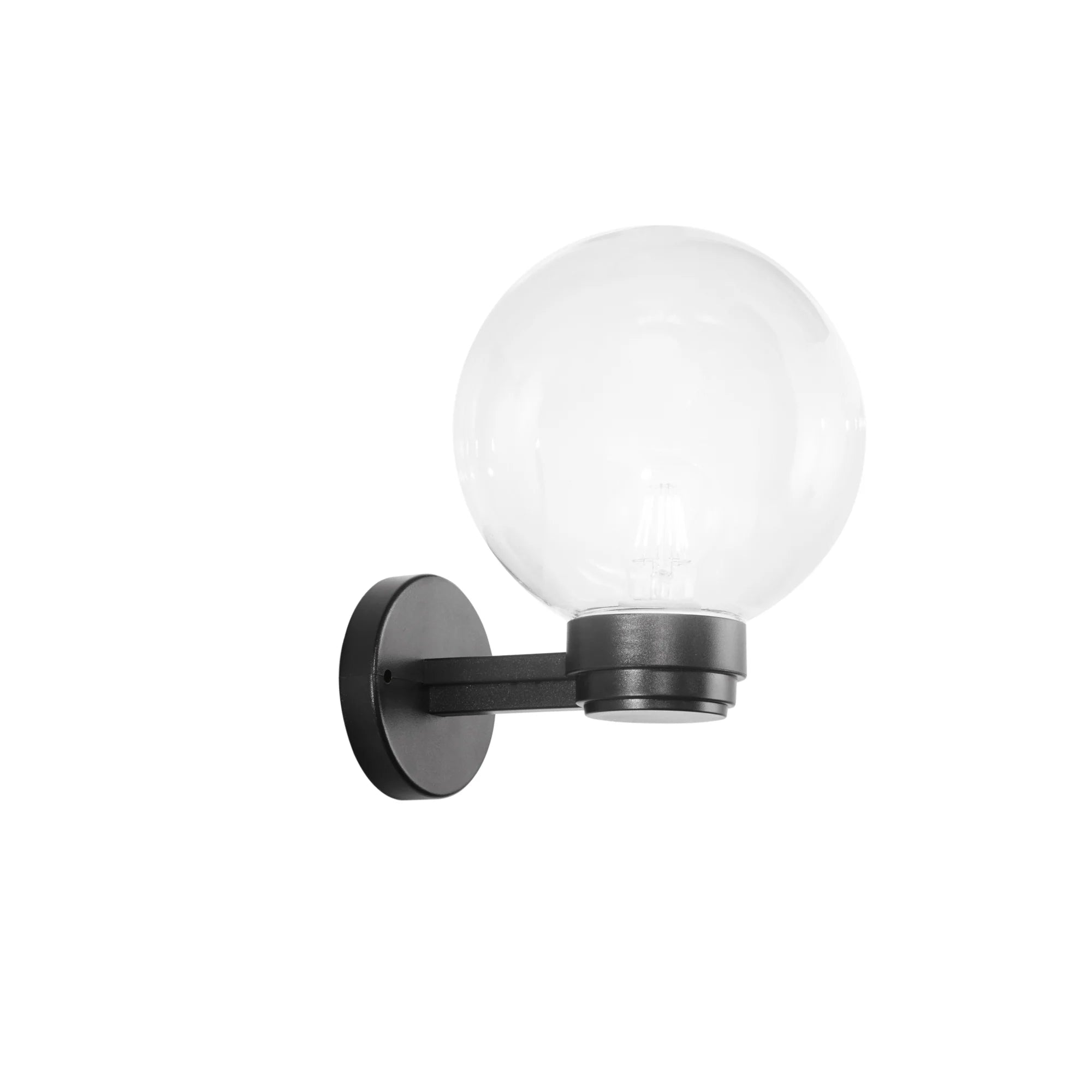 Applique per esterno IP44 sfera in PMMA trasparente , bianco , fumè 1XE27 non inclusa POLLY-AP