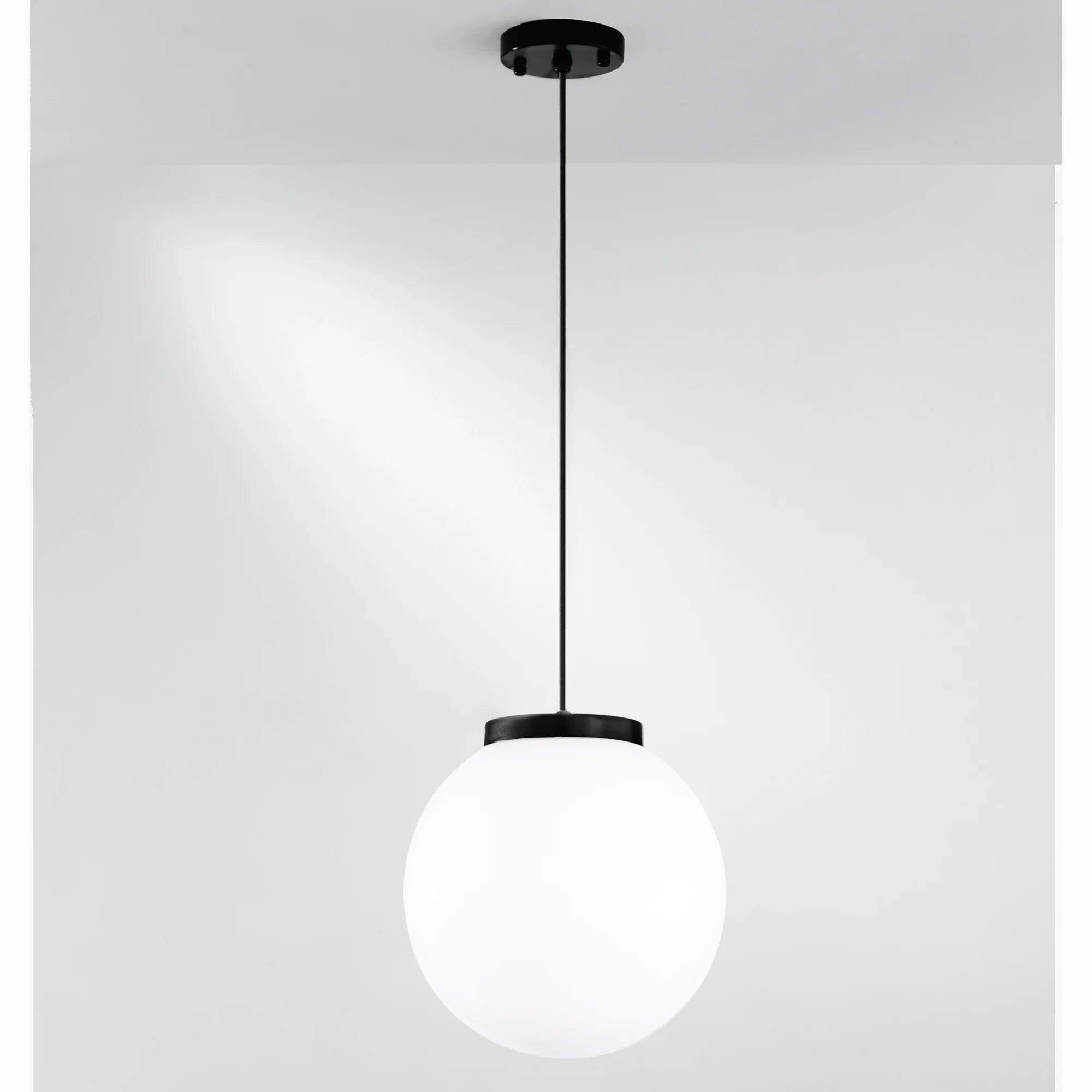 Sospensione per esterno IP44 sfera diametro 25cm in PMMA trasparente , bianco , fumè 1XE27 non inclusa POLLY-S