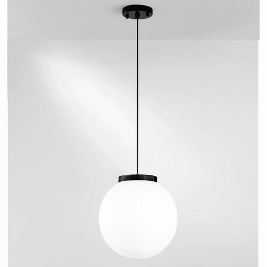 Lampa wisząca zewnętrzna IP44, kula o średnicy 25cm z PMMA przezroczystego, białego, przydymionego, 1xE27 brak w zestawie, POLLY-S