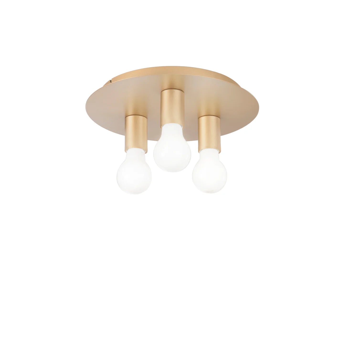 Plafoniera 3 luci in metallo nero-bianco-oro D.30cm 3XE27 non incl. STRIKE