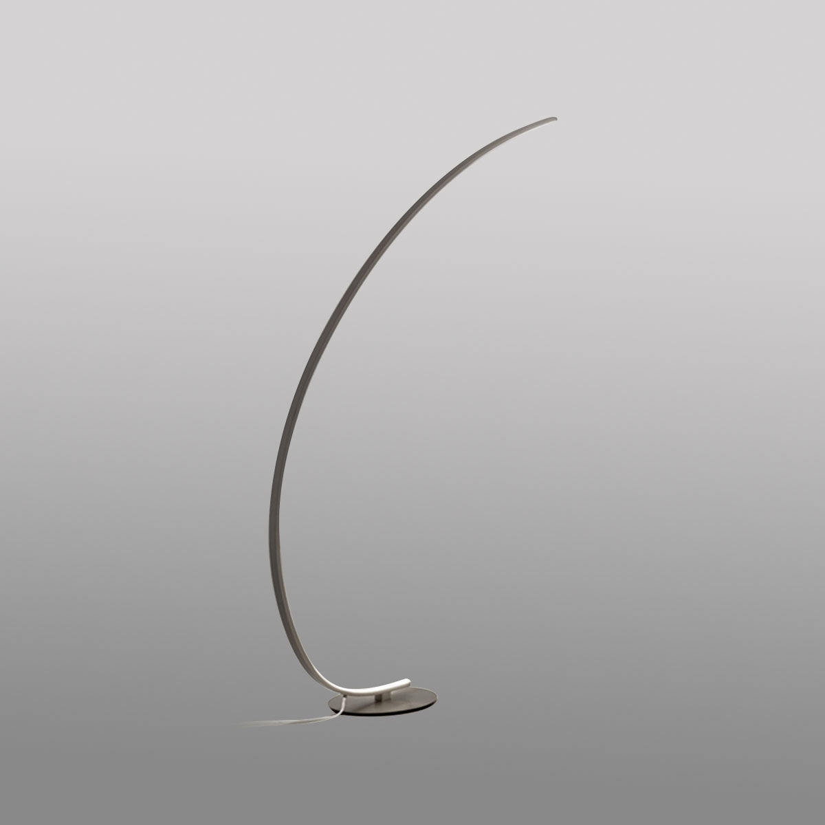 GEALUCE Piantana struttura in alluminio satinato bianco-oro-titanio. Diffusore in silicone bianco opale. LED IOLE PT