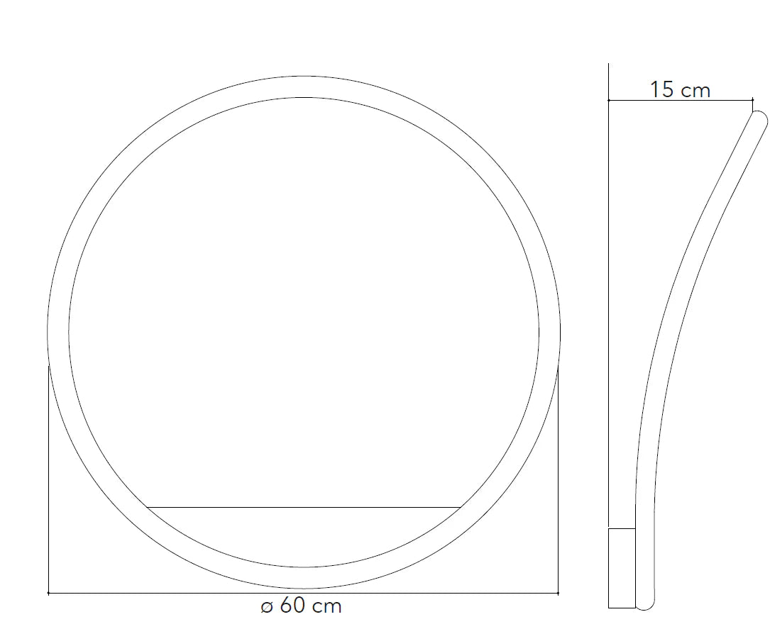 Applique LED in metallo diffusore silicone varianti bianco-nero con interruttore e spina CCT LINGER