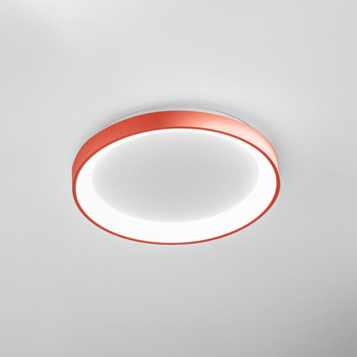 Plafoniera LED GEALUCE KRIZIA – 30W CCT 2600lm Dimmerabile | Alluminio con Diffusore Acrilico | Terracotta, Beige, Verde Salvia