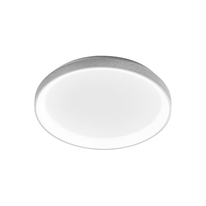 GEALUCE Plafonieră cu montură din aluminiu satinat alb-auriu-negru. Difuzor din acril alb opac. LED KRIZIA P/M D.48CM