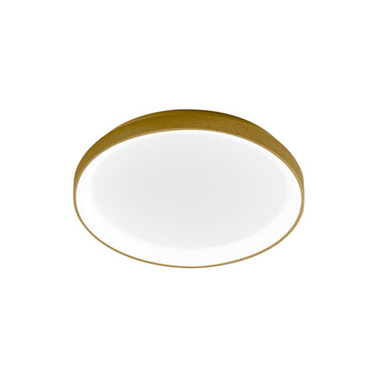 GEALUCE Plafonieră cu montură din aluminiu satinat alb-auriu-negru. Difuzor din acril alb opac. LED KRIZIA P/M D.48CM