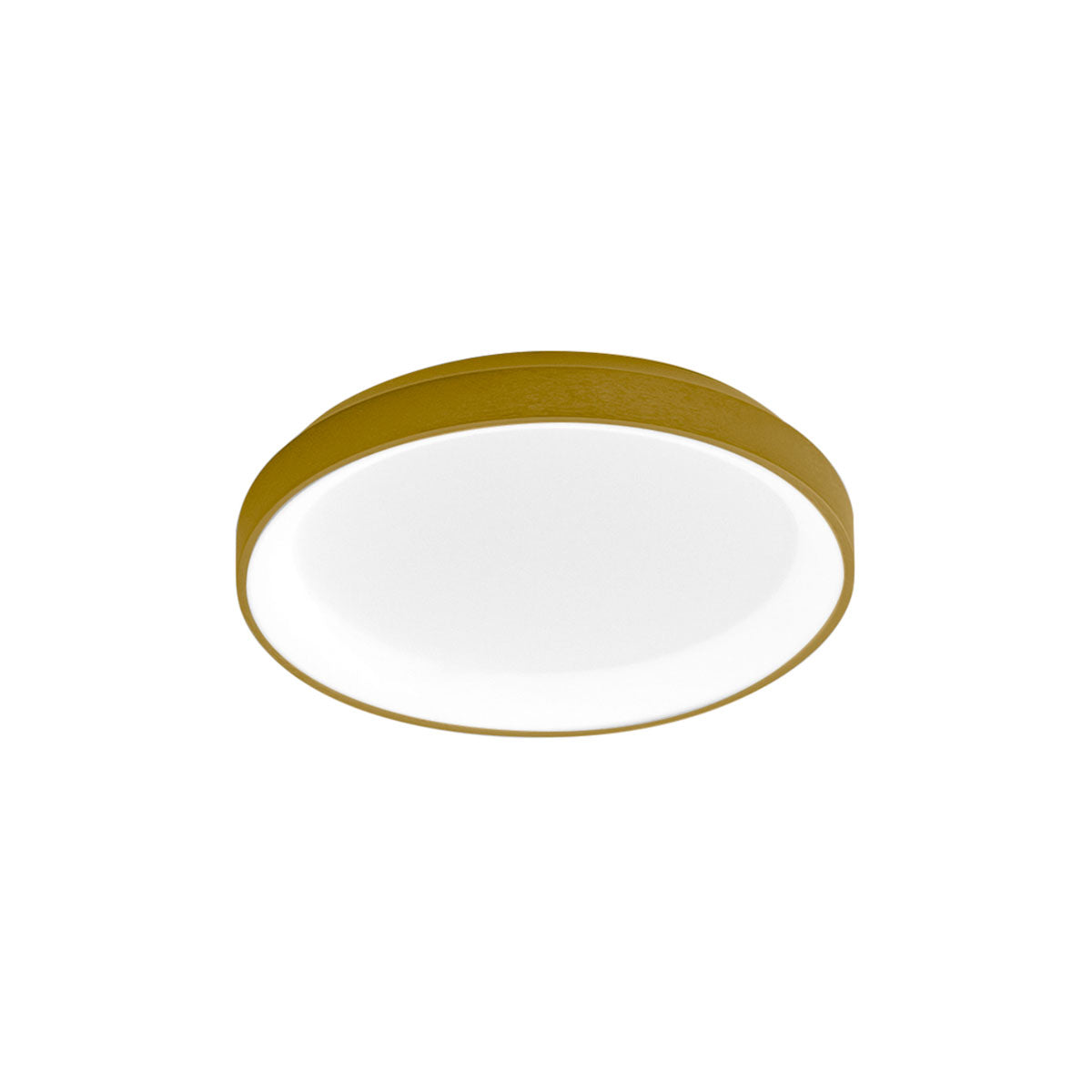 Plafoniera LED GEALUCE KRIZIA P/P – 30W 2600lm Dimmerabile | D.38 cm | Alluminio Satinato con Acrilico Opale | Bianco, Nero o Gold