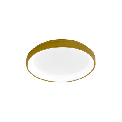 Plafoniera LED GEALUCE KRIZIA P/P – 30W 2600lm Dimmerabile | D.38 cm | Alluminio Satinato con Acrilico Opale | Bianco, Nero o Gold