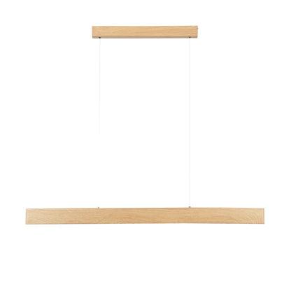 Lampadario Sospensione LED Lineare Effetto Legno 40W CCT | Metallo | Navel S120WD