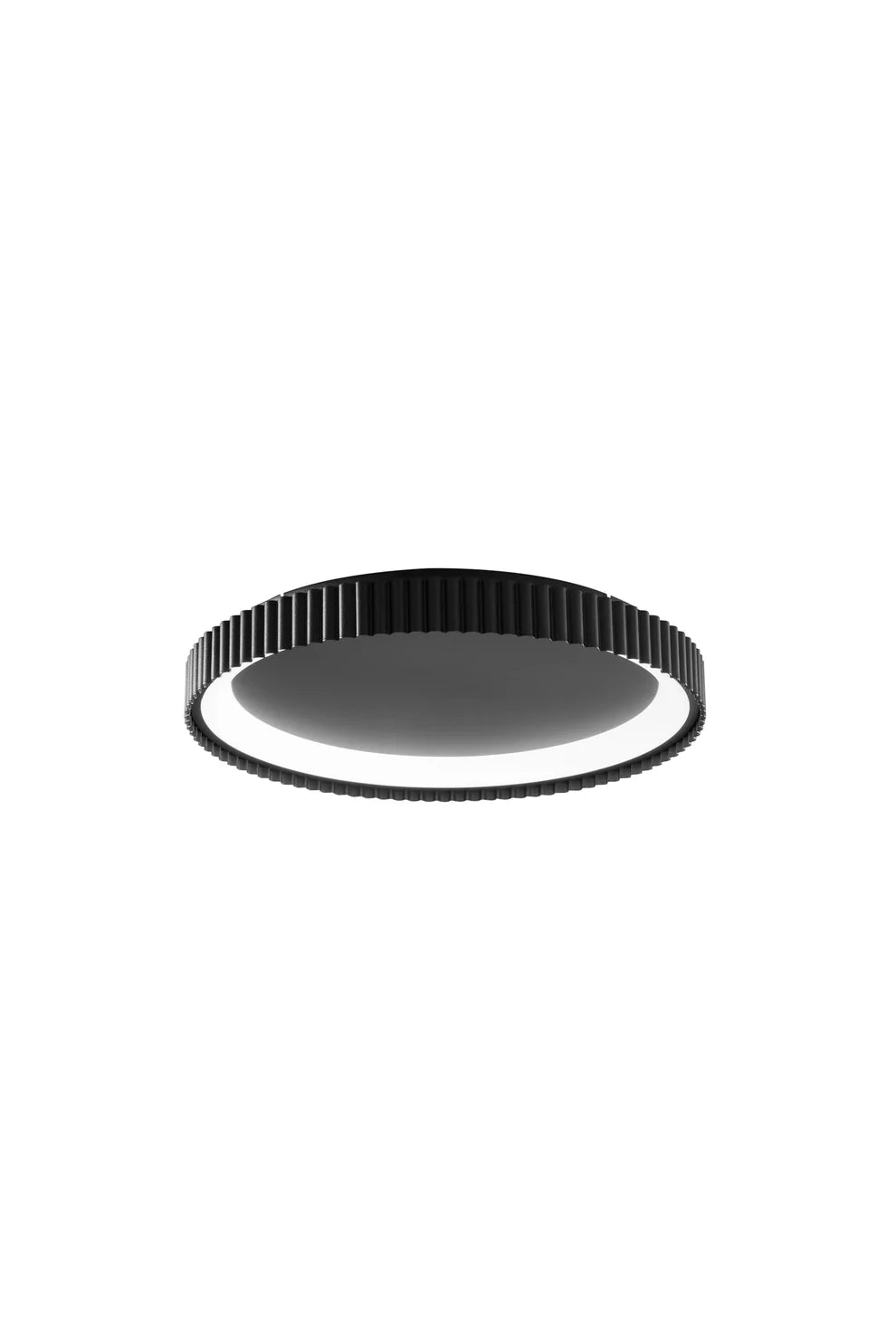 Plafoniera LED metallo tonda CCT varie dimensioni e tre varianti bianco -nero-oro NIKE