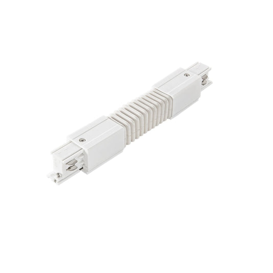 Connettore Flessibile per Binario Trifase RAIL | Bianco o Nero | Alluminio | INTEC