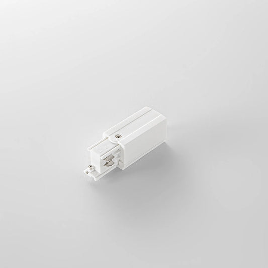 Innesto Sinistro o Destro per Binario Trifase RAIL | Bianco o Nero | Alluminio | INTEC