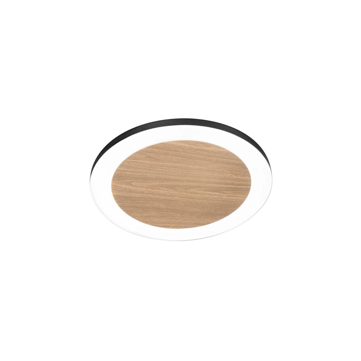 Okrągła plafoniera LED metalowa z akrylowym dyfuzorem, wariant czarno-biały, 35W, 5300LM CCT SAMSARA