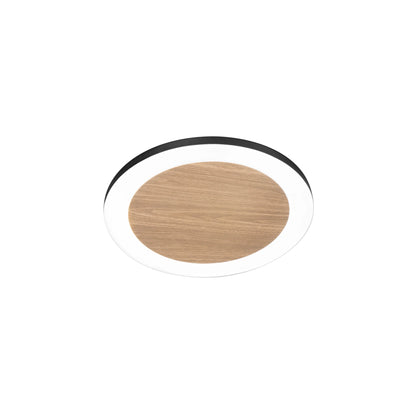 Okrągła plafoniera LED metalowa z akrylowym dyfuzorem, wariant czarno-biały, 35W, 5300LM CCT SAMSARA