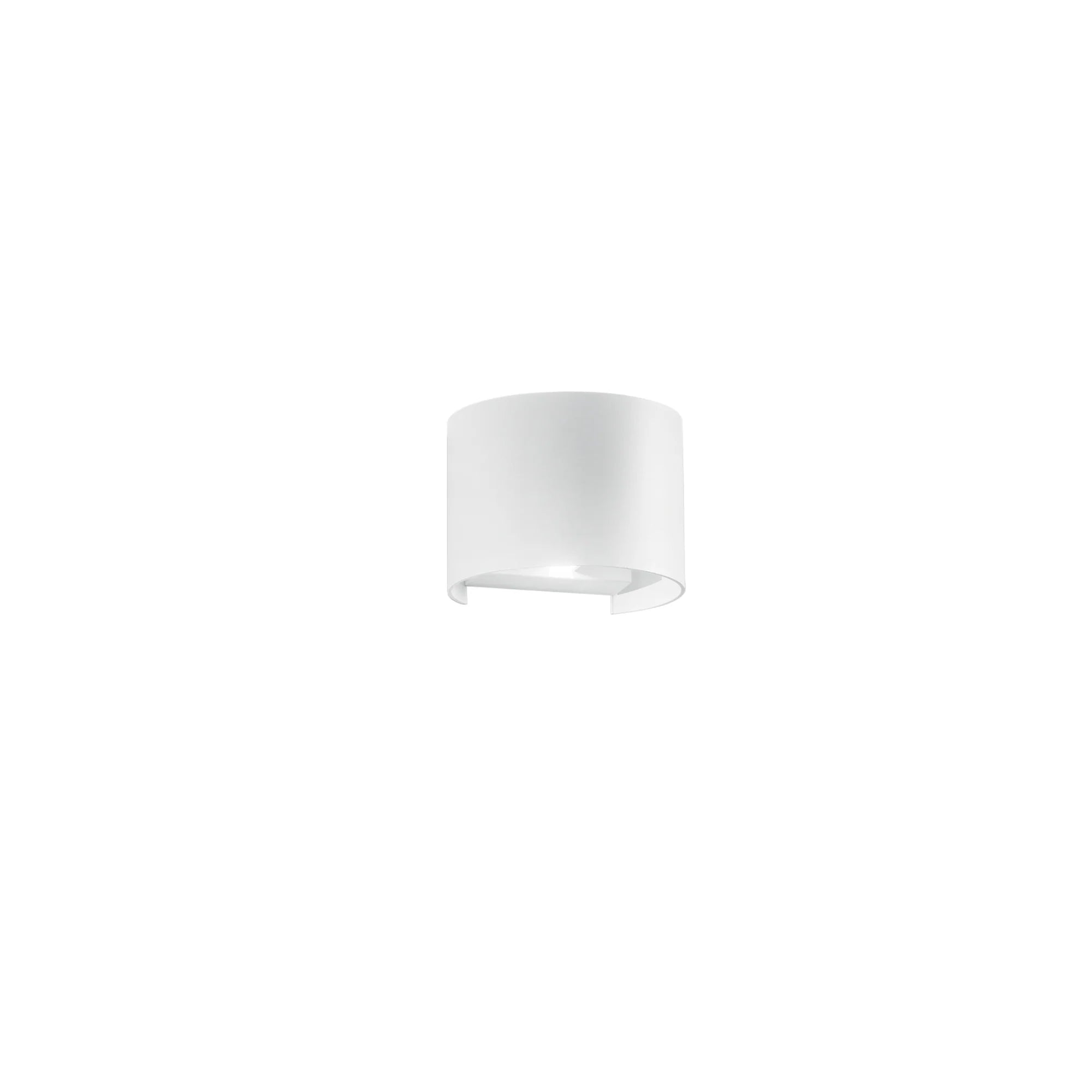 Applique per esterno in alluminio bianco o silver IP54 led integrato con paratie regolabili indipendenti luce calda 3000°k 2x5W 700 lumen collezione DELTA