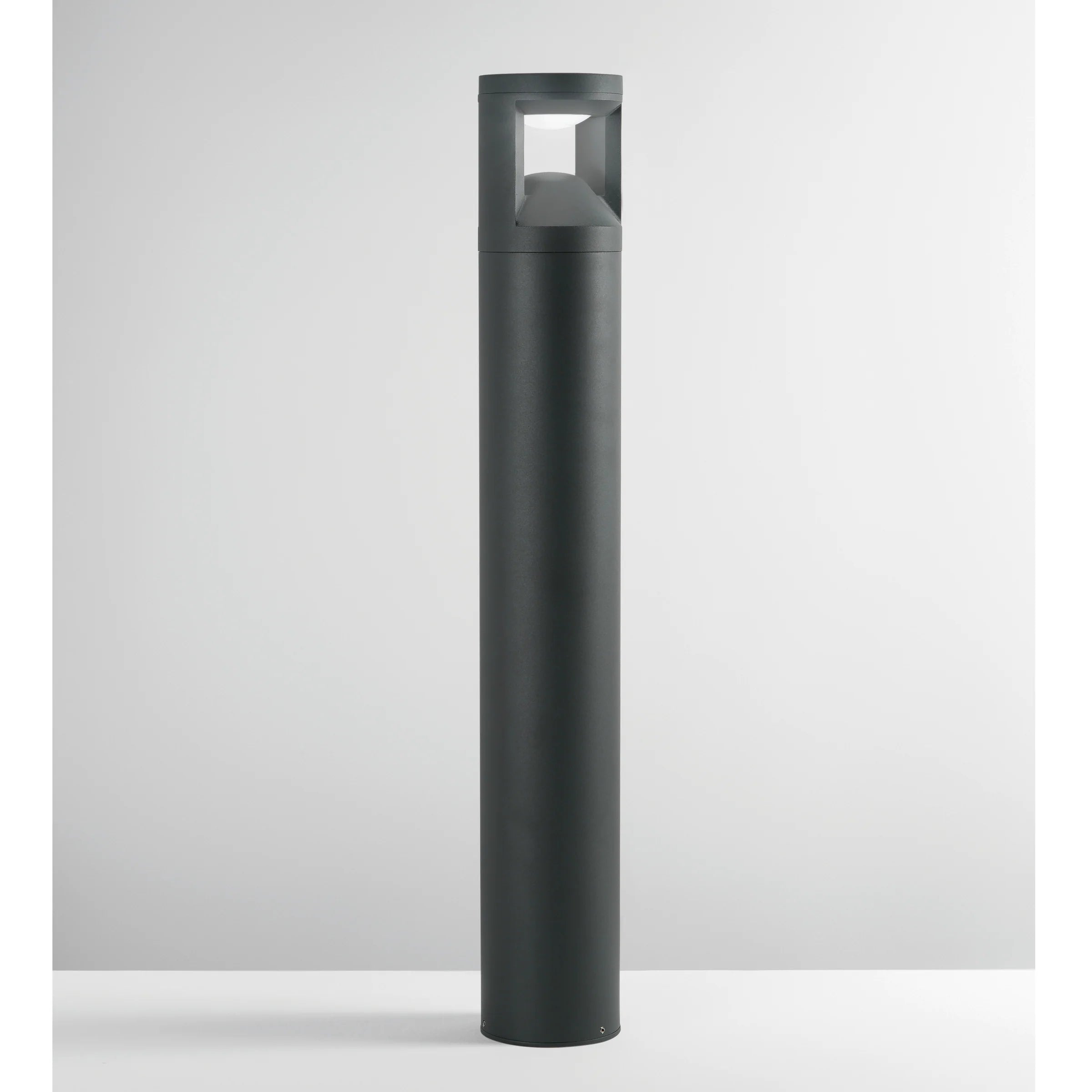 Palo per esterno IP65 in alluminio antracite o corten led integrato con regolazione luce 3000-4000°k WAMI
