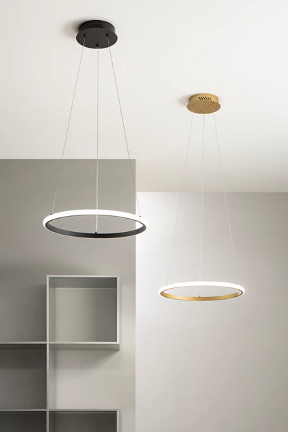 Axis – Lampada a Sospensione LED Cerchio Ø40 cm | CCT