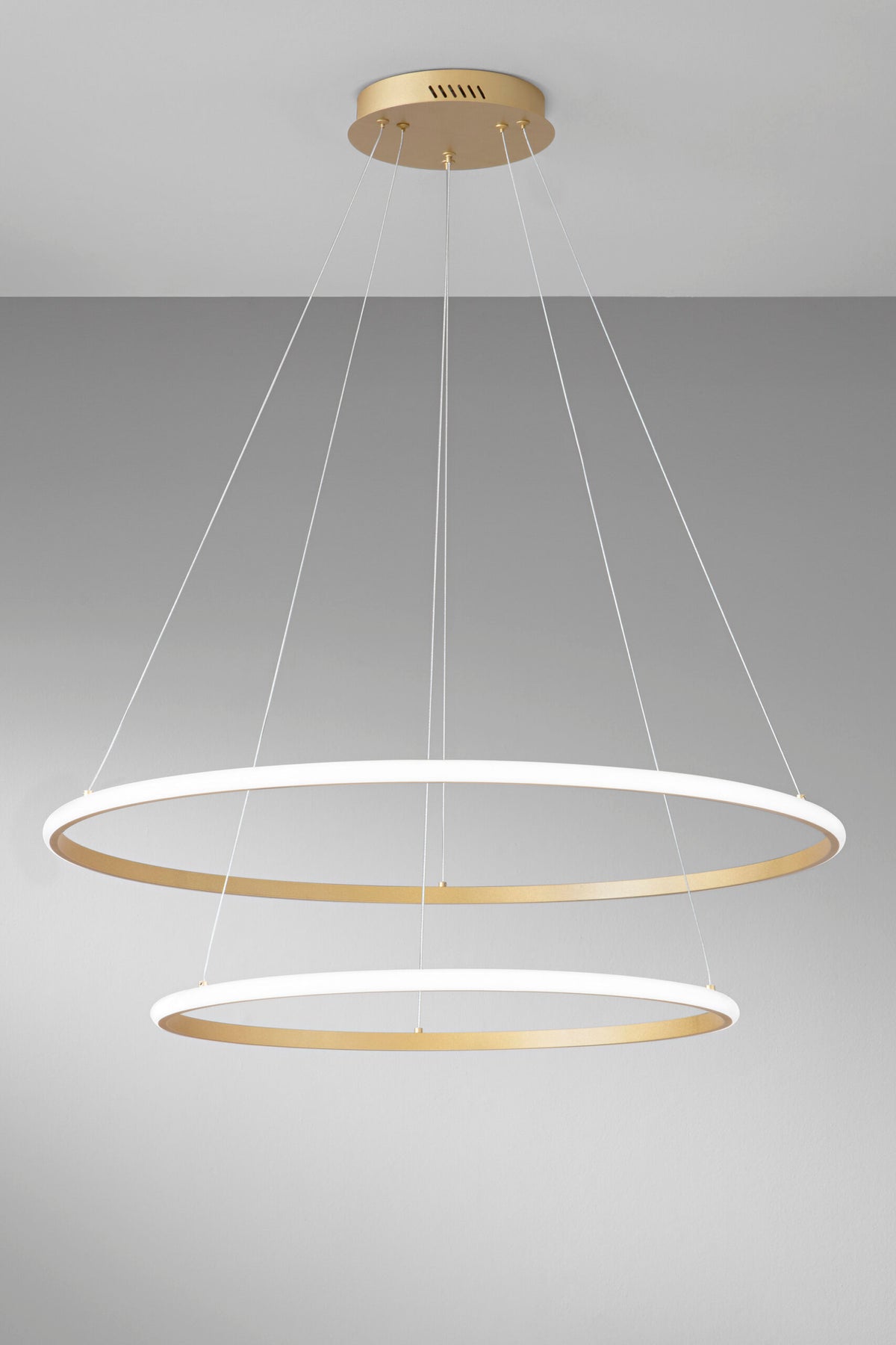 Axis – Lampada a Sospensione LED Doppio Cerchio Ø80/60 cm | CCT