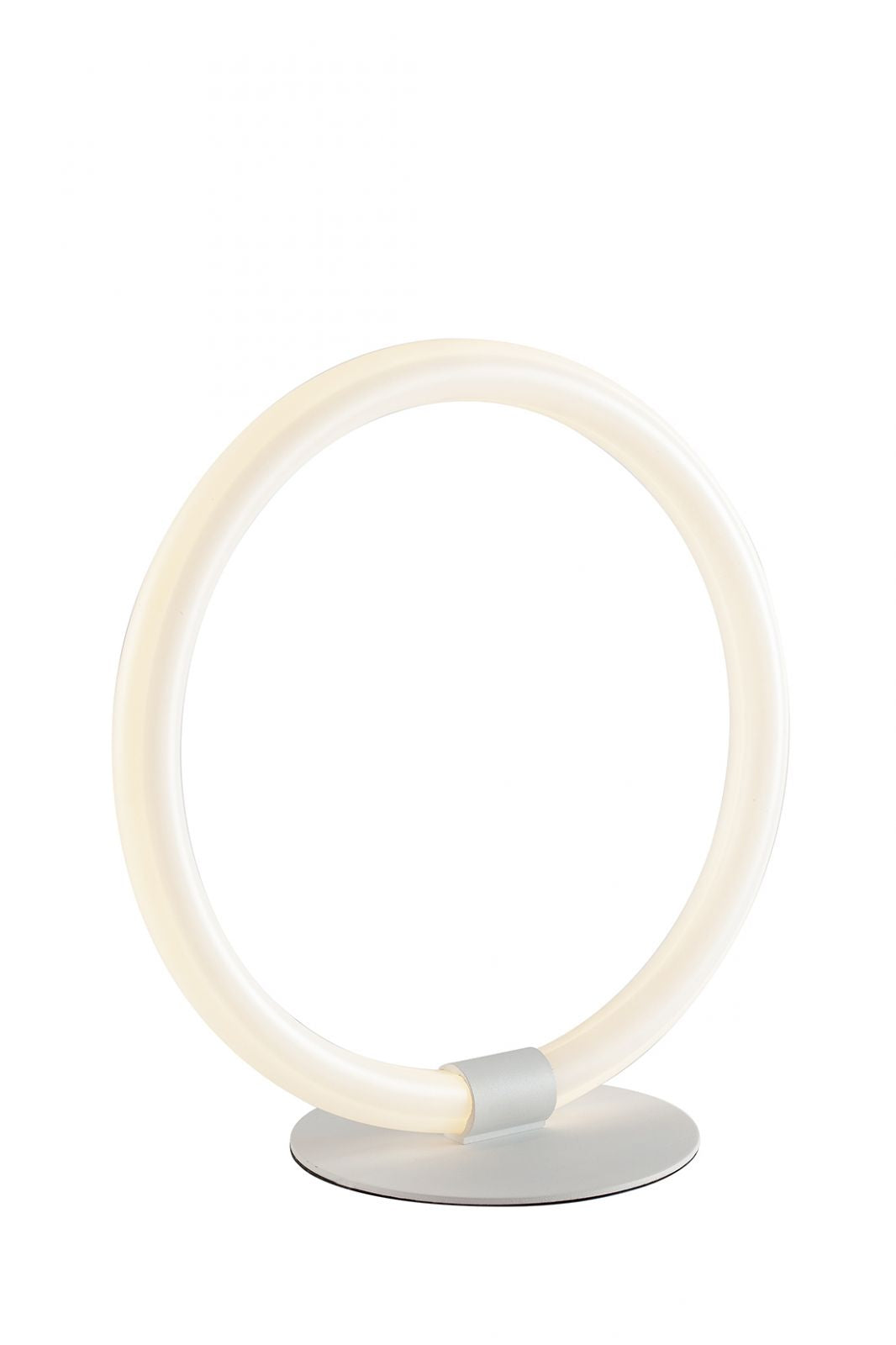 Veioză LED, difuzoare circulare din acril, structură metalică albă 20W 2900LM, lumină naturală 4000°K HALO