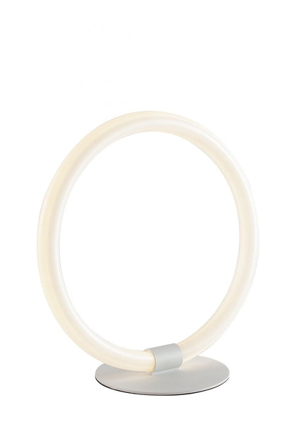 Veioză LED, difuzoare circulare din acril, structură metalică albă 20W 2900LM, lumină naturală 4000°K HALO