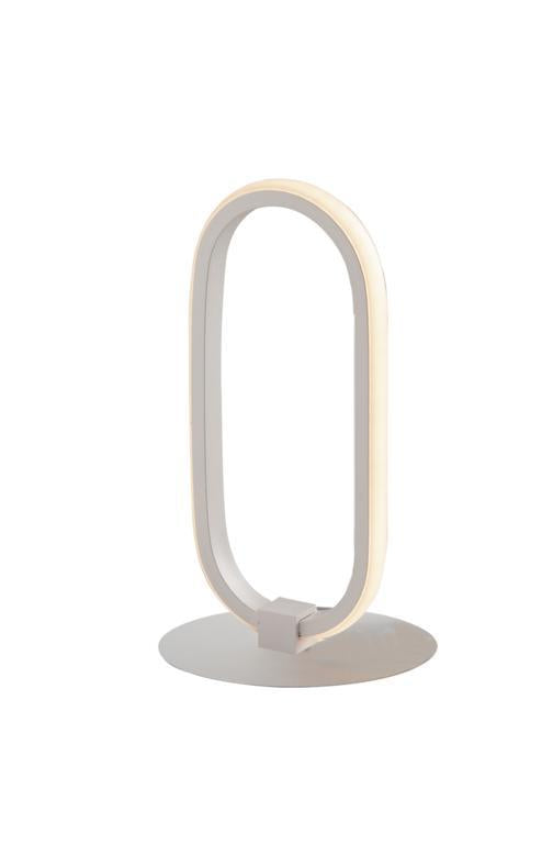 Lampă de masă LED din aluminiu alb și dispersoare din silicon 11.5W 1030LM 4000°k INFINITY-L