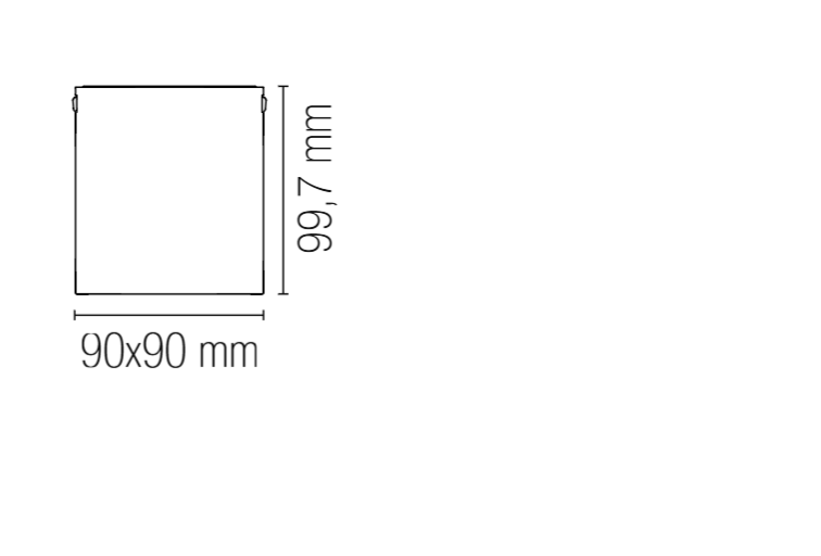 Plafoniera LED in PC rotonda o quadrata - bianco o nero IP44 CCT 7W 820 LM - MANOR