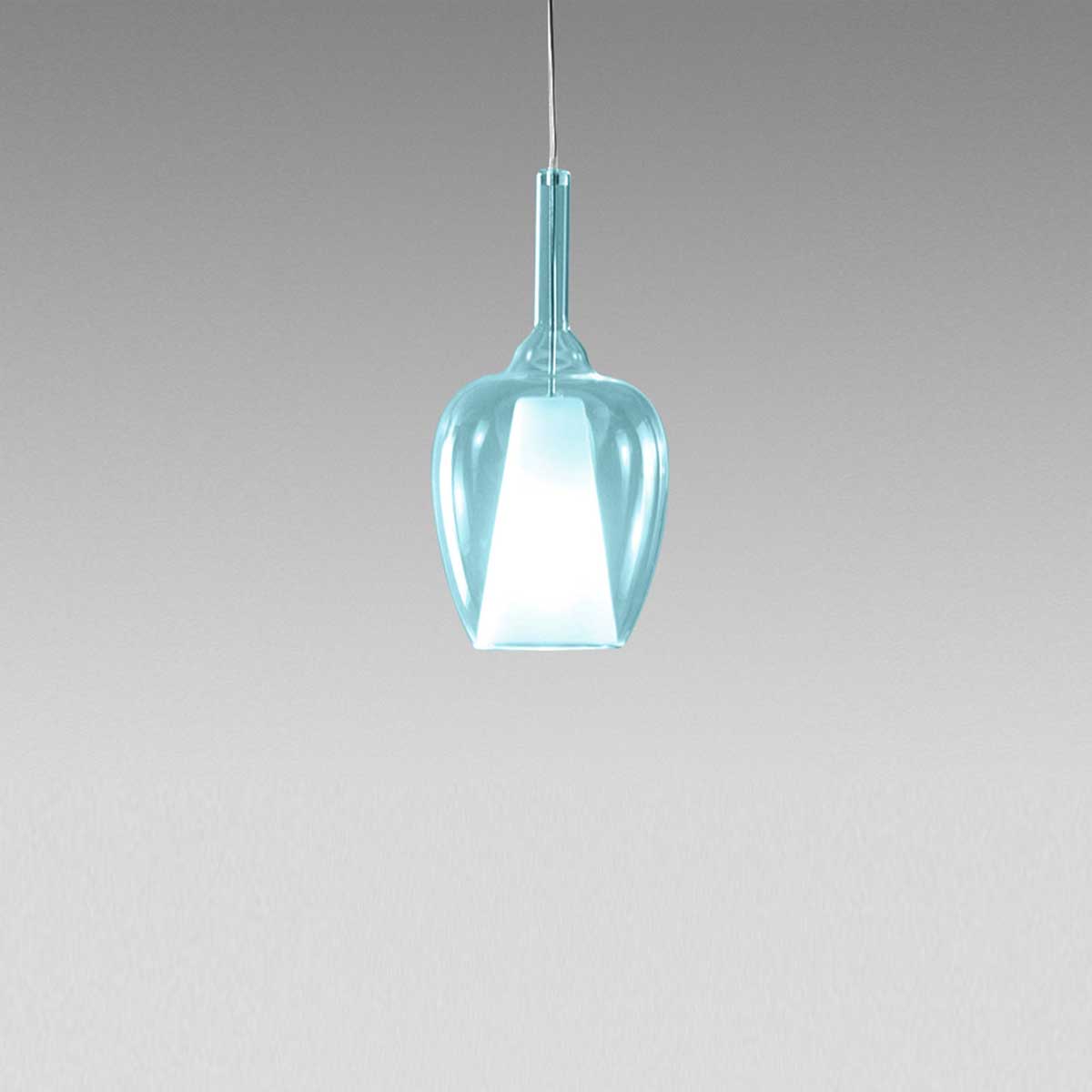 GEALUCE Vetro borosilicato con portalampada E27 e cavo 3MT varie finiture OFELIA KIT S/10