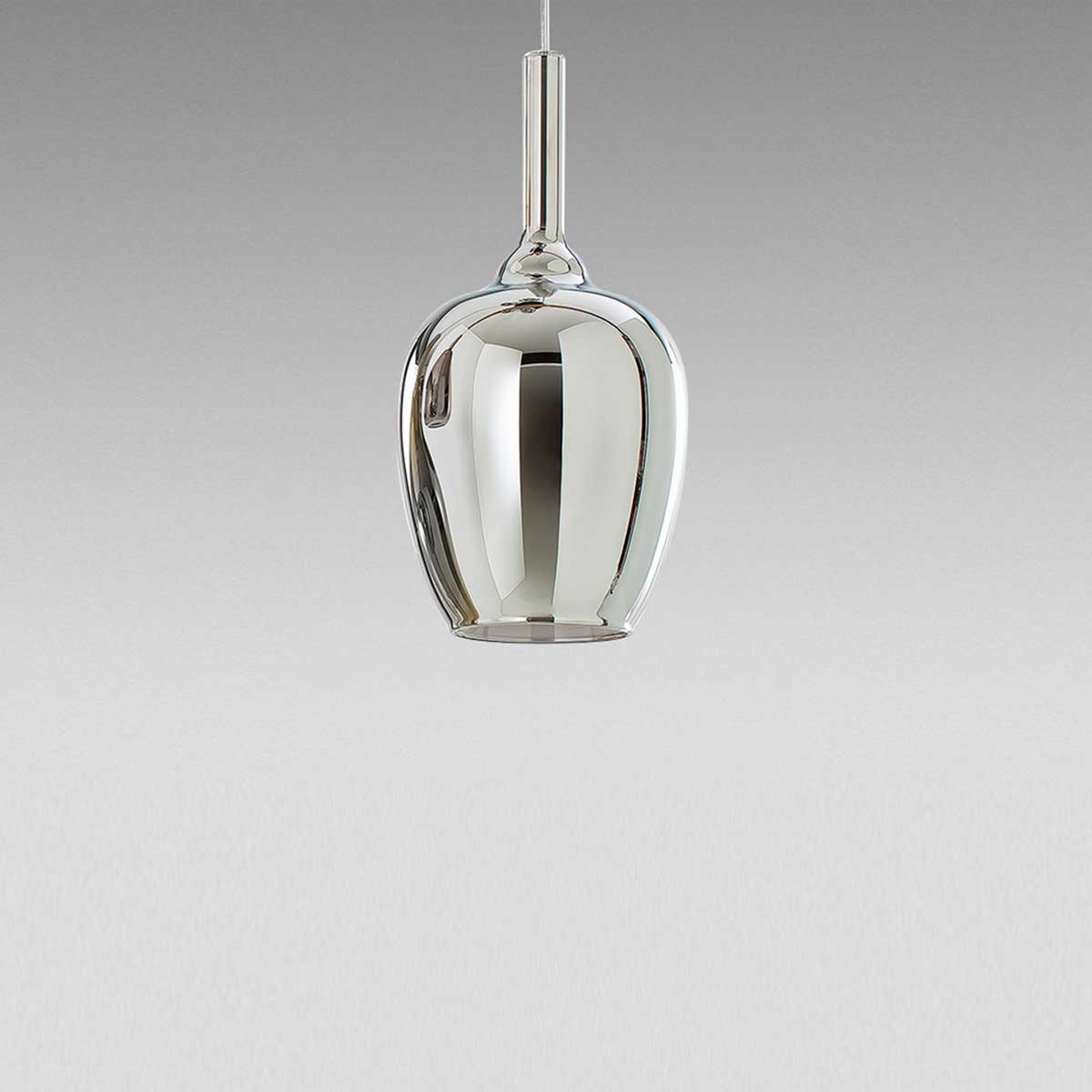 GEALUCE Vetro borosilicato con portalampada E27 e cavo 3MT varie finiture OFELIA KIT S/10
