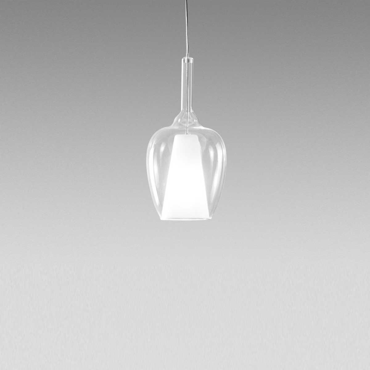 GEALUCE Vetro borosilicato con portalampada E27 e cavo 3MT varie finiture OFELIA KIT S/10