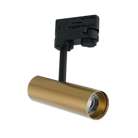Faro LED Binario Trifase 7W 700lm 38° | Alluminio Bianco Nero Cromo Oro Bronzo | 3000K o 4000K | Rocket