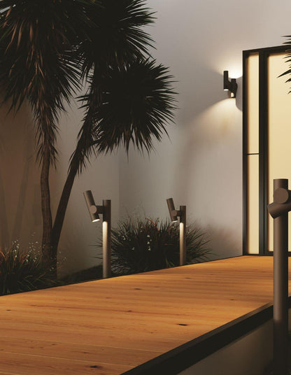Stâlp pentru exterior din aluminiu antracit IP44 LED integrat 4000°k 5.3W 460 lumeni REVERSE