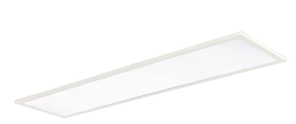 Panel LED 40W prostokątny z aluminiową ramą i białym akrylowym dyfuzorem, system wpuszczany PANEL-BK