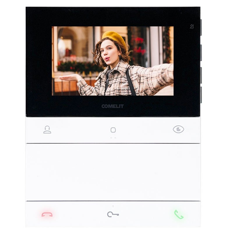 Kit videointerfon unifamiliar Comelit 2 fire People, mâini libere și Quadra PL8461V