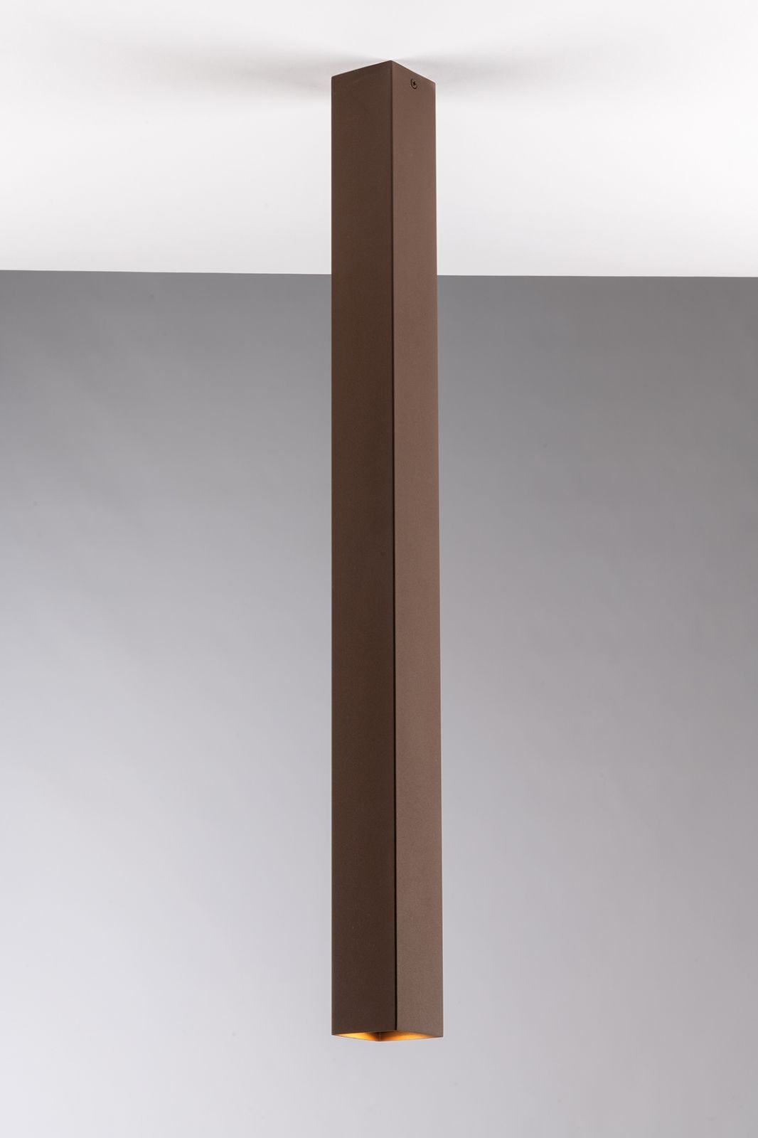 Plafoniera quadra 1XGU10 non incl. 75 cm bianco-nero-oro-corten FLUKE-PLQ75