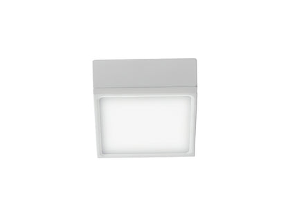 Plafoniera LED KWADRATOWA o konstrukcji z odlewanego ciśnieniowo aluminium i białym dyfuzorze akrylowym 22W-3000lm kolekcja KLIO światło ciepłe-naturalne wykończenie białe