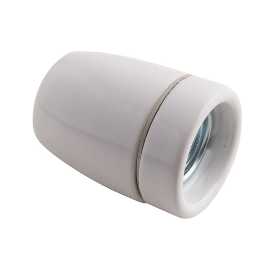 Oprawka porcelanowa biała E27 AC230V CLAY