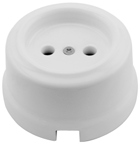 Gniazdko uniwersalne porcelanowe białe 10/16A AC230V CLAY