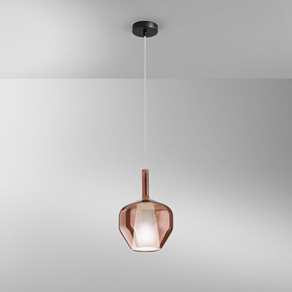 Lampa wisząca modułowa ze szkła dmuchanego śr. 20cm 1xE27 bez żarówki Pirex