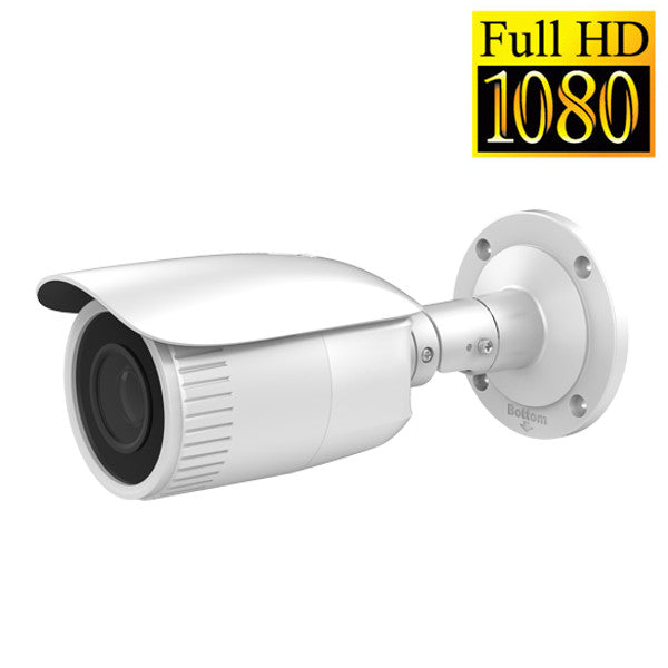 TELEC. IP BULLET 30MT IR 2MP VARIFOCALE MOTORIZZATA CON POE CMOS