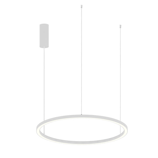 Lampadario Sospensione LED Anello 30W CCT | Alluminio Bianco Nero Oro D.60cm | Hoop S60