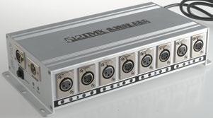 Rozdzielacz DMX 6W XLR-3X4szt XLR-5X4szt DMX-4