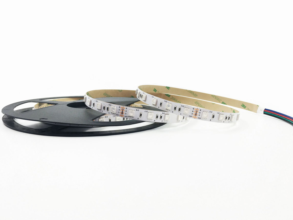 Strip LED RGB 5MT 24V 14,4W/m IP20 Uso Interno | SMD5050 | INTEC