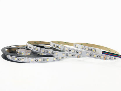 Strip LED RGB+W 5050 5MT 24V 19,2W/m IP20 Bianco Naturale 4000K | INTEC