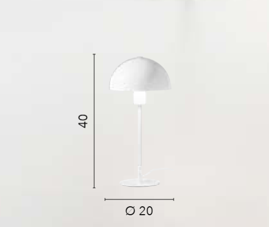 Lampada da tavolo vari colori in metallo lucido 1XE27 non inclusa POPART