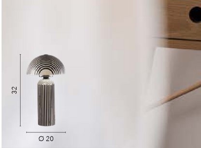 Lampa stołowa ceramiczna motyw zebra czarna 1xE14 (brak żarówki) TANZANIA