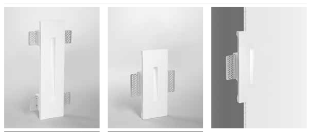 Incasso in gesso verniciabile due misure LED 1.5W 3000-4000K 100 LM 24V driver non incl. ELLE