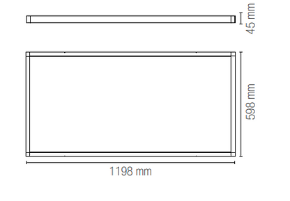 Struttura Porta Pannello LED 60x120 cm Finitura Bianca | Telaio da Incasso o Superficie | INTEC PANEL