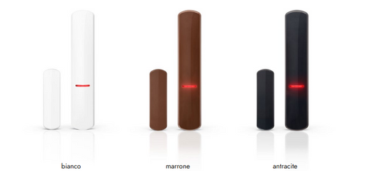 Rilevatore da interno per porte e finestre bianco-nero-marrone OPENING DETECTOR LITE